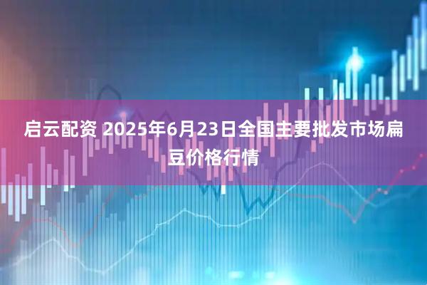 启云配资 2025年6月23日全国主要批发市场扁豆价格行情