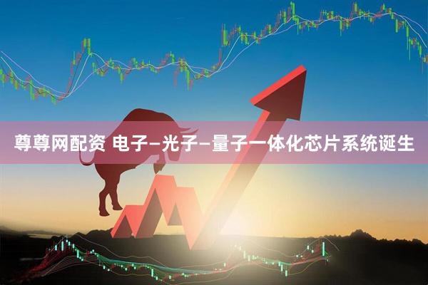 尊尊网配资 电子—光子—量子一体化芯片系统诞生